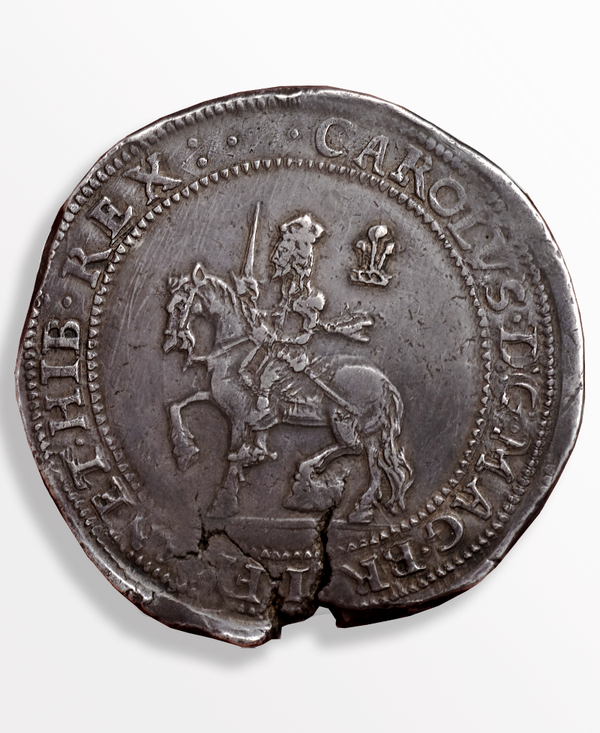 1642 CHARLES I SHREWSBURY HALFPOUND - EX Lt. Col. H. W. MORRIESON