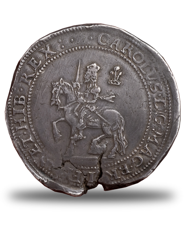 1642 CHARLES I SHREWSBURY HALFPOUND - EX MORRIESON