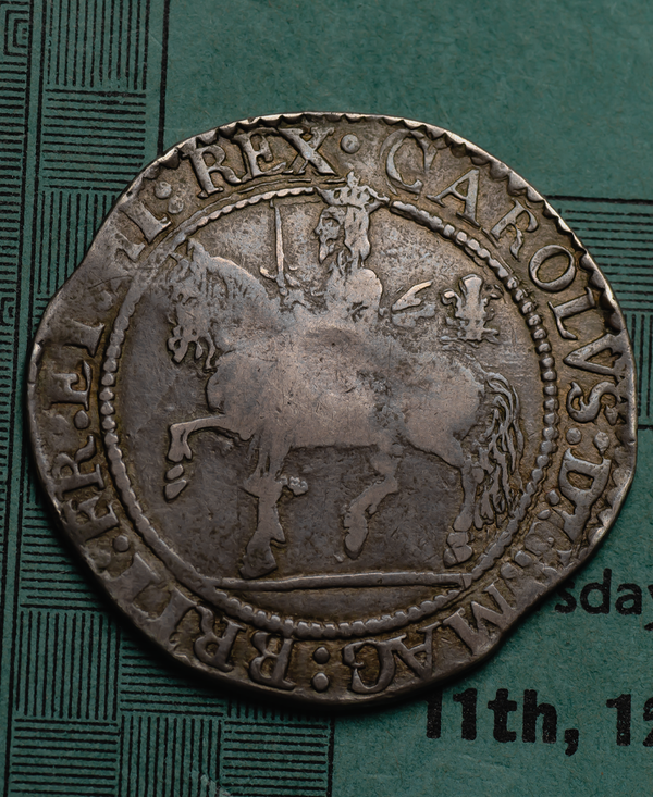 1643 CHARLES I OXFORD MINT HALFCROWN - BULL 603I - SUPERB PEDIGREE