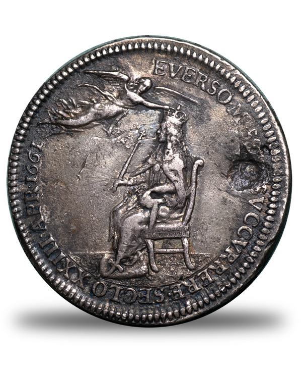 1661 Charles II Coronation medal in Silver