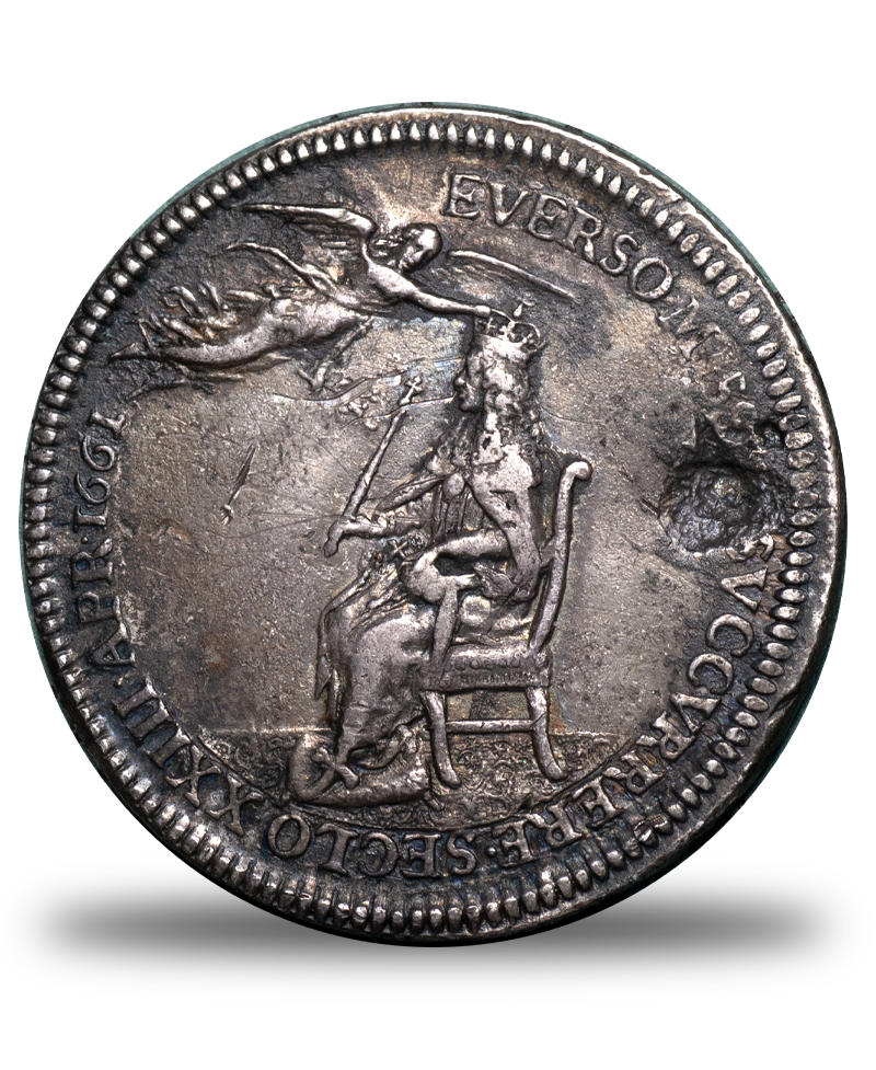 1661 Charles II Coronation medal in Silver