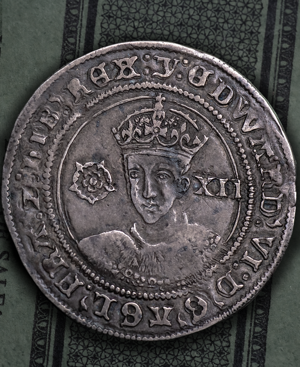 1551 - 1553 Edward VI "Emaciated" mm Y Shilling