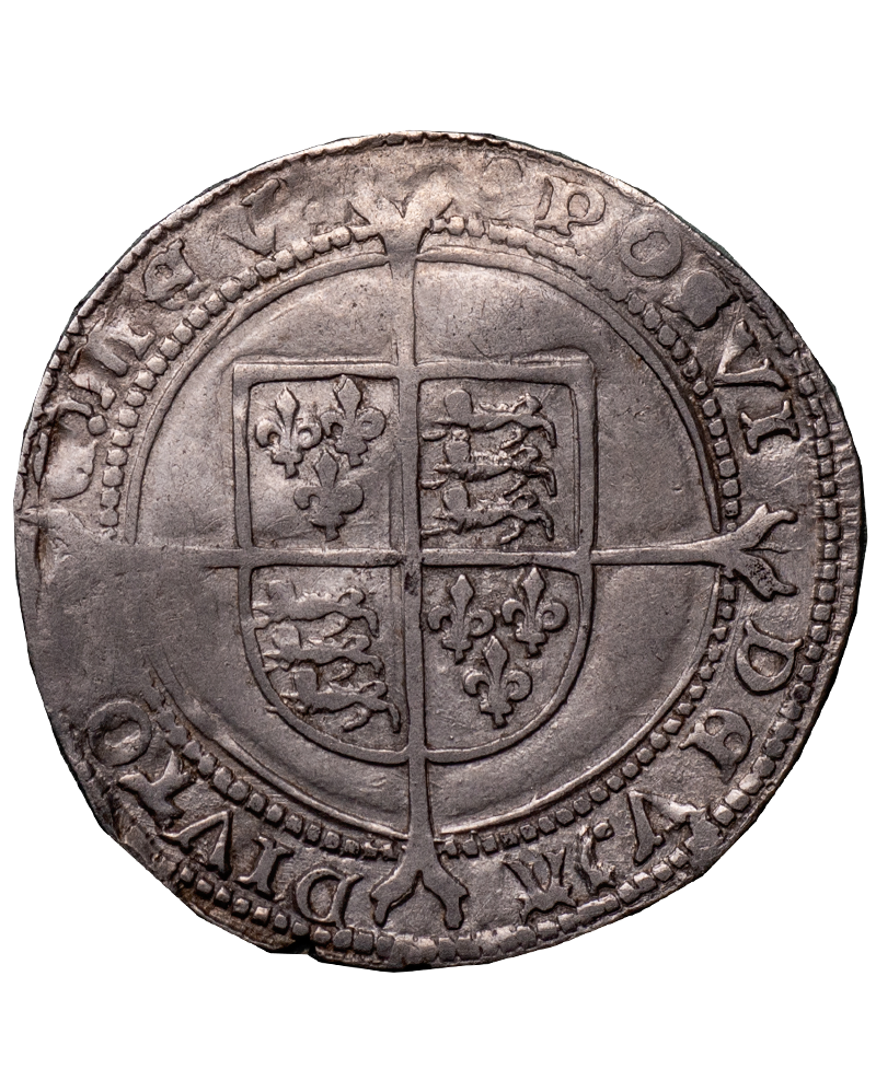 (1547 - 1553) Edward VI mm Tun Sixpence – M & H