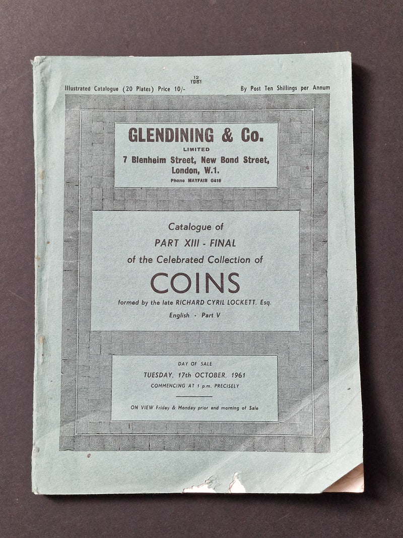 R C Lockett Collection - Part V - English, Glendinings 17th October 1961