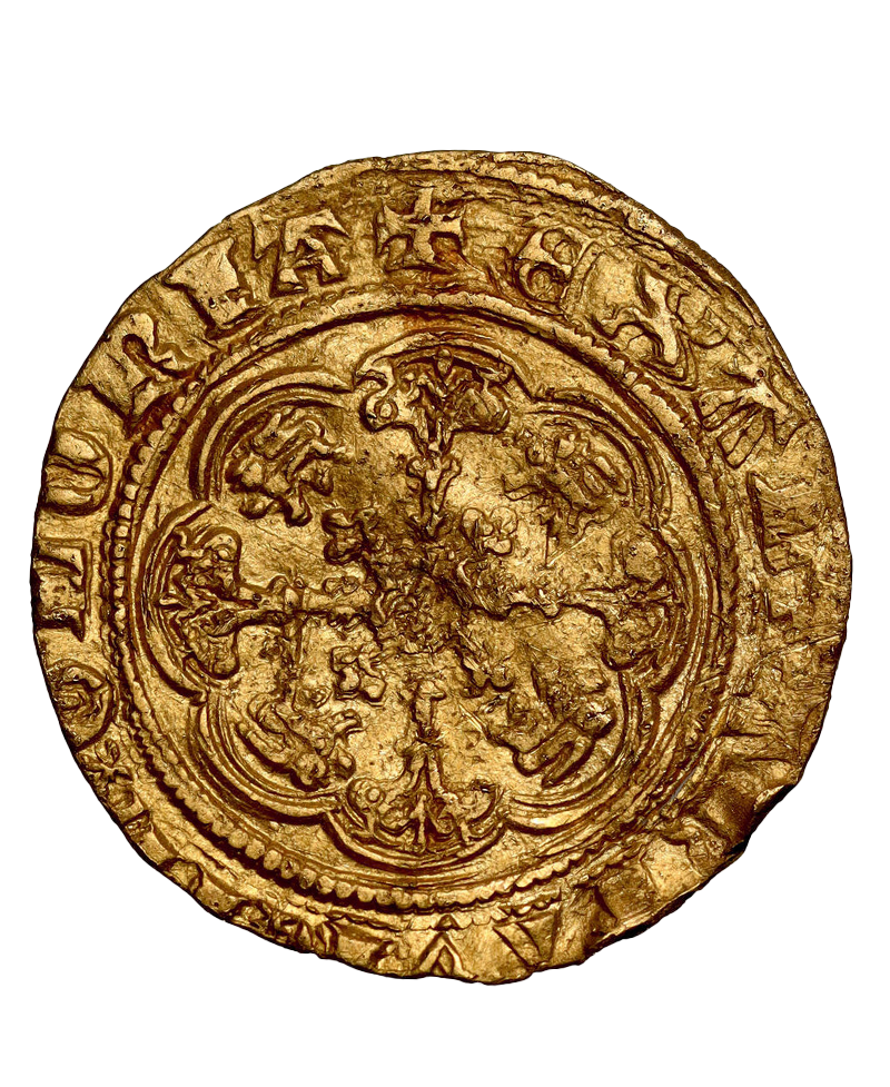 1377 - 99 Richard II Quarter Noble (S.1673)