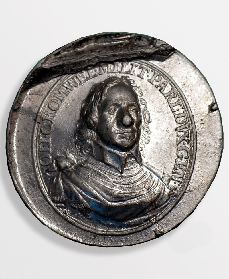 1650 Cromwell Lord General Uniface Medal